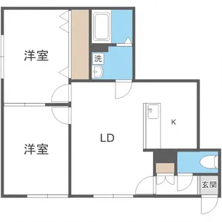 ビッグウエストI【103号室】の間取り