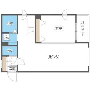 ハウスオブリザ澄川壱番館【305号室】の間取り