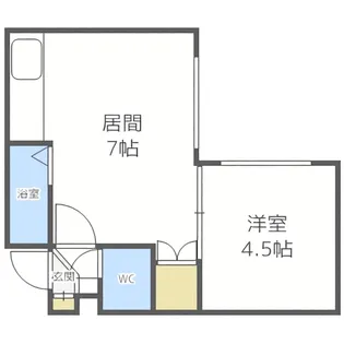 ローヤルハイツ本通南【202号室】の間取り