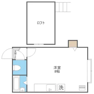 フラットJ学園前【3階】の間取り