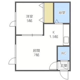 コアライズ弐番館【203号室】の間取り