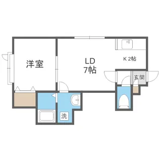 フロルドゥコルザII【206号室】の間取り
