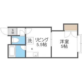 LINKS-COURT桑園【305号室】の間取り