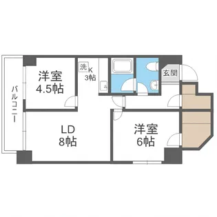 参樹舘【3階】の間取り