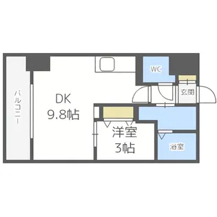 HF東札幌レジデンス【11階】の間取り