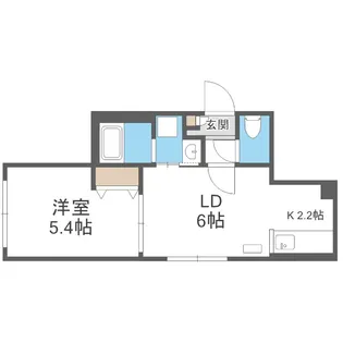 ラグジースペースS13【3階】の間取り