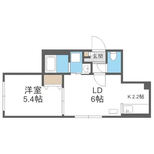 ラグジースペースS13【4階】の間取り