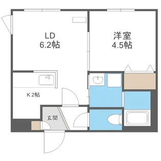 ラグジースペースS13【4階】の間取り