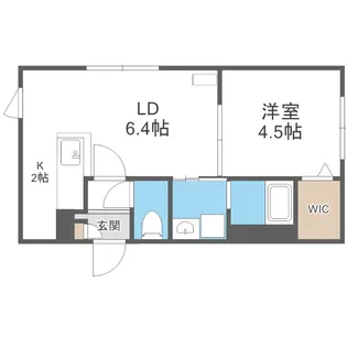 ラグジースペースS13【5階】の間取り