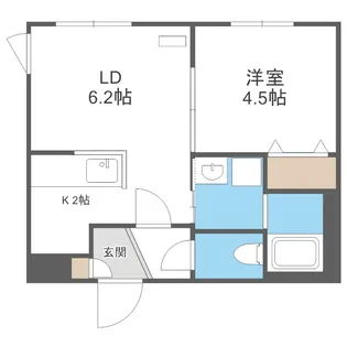 ラグジースペースS13【5階】の間取り