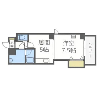 マリアージュひうら【406号室】の間取り