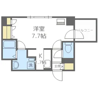 Lコート南郷丘【201号室】の間取り