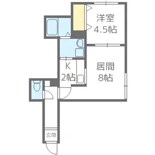 アドバンス南郷14【2階】の間取り
