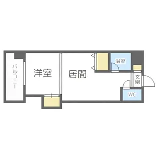 コメンスNO.1【603号室】の間取り