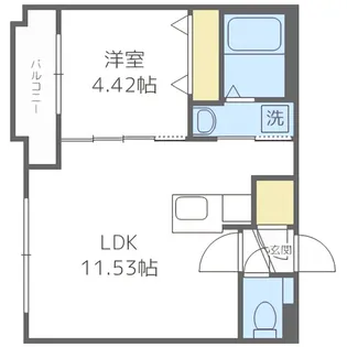 nordesta旭ヶ丘(ノルデスタ旭ヶ丘)【3階】の間取り