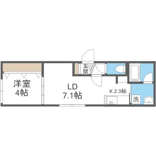 シティレジデンス福住【1階】の間取り