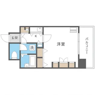 トーカン中の島キャステール【507号室】の間取り