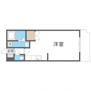 シティアドレ水車町【401号室】の間取り