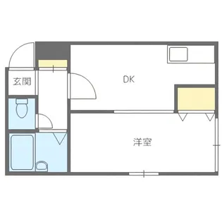 エンドレス三井南6条【2階】の間取り