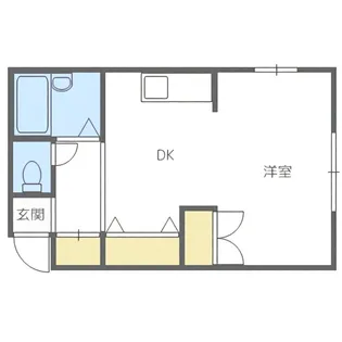 エンドレス三井南6条【4階】の間取り