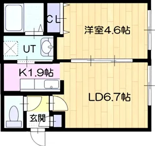 Welina SAKAEDORI(ウェリナ栄通8)【3階】の間取り