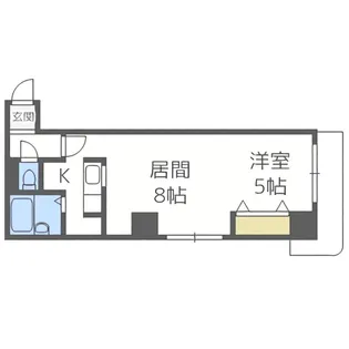 コトン月寒中央【602号室】の間取り