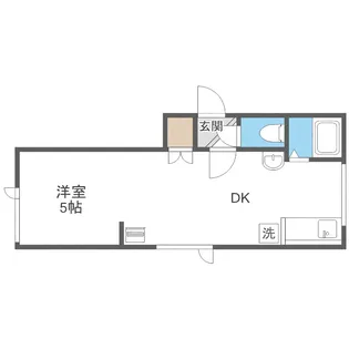 キラメック円山表参道II【201号室】の間取り