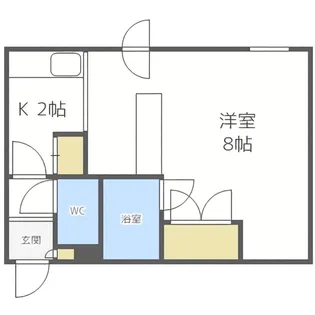 アルファアパル澄川【201号室】の間取り