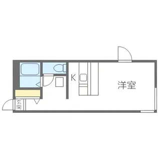 エクセレントハウス中島公園165【401号室】の間取り