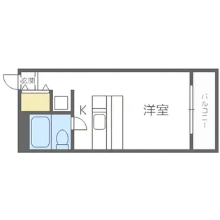 エクセレントハウス中島公園165【407号室】の間取り