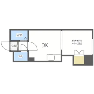 メゾンエクレーレ中の島【102号室】の間取り