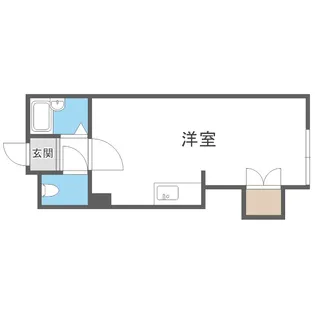 メゾンエクレーレ中の島【802号室】の間取り