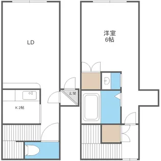 ラングキューベル【2階】の間取り