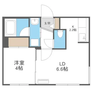 輝和(KIWA)【3階】の間取り