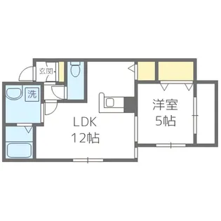 モルティーニ南郷【4階】の間取り