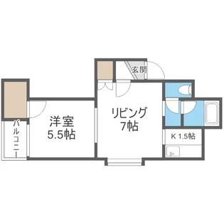 グリーンパレス【105号室】の間取り