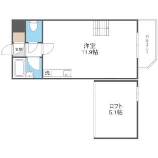 ジュイエ学園前【2階】の間取り