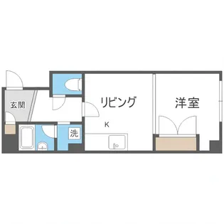 メモワール平岸【206号室】の間取り