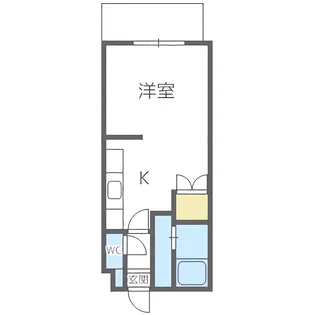 シティアドレ水車町【105号室】の間取り