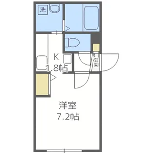 エルプレシア中の島【1階】の間取り