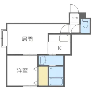 1LDKの間取り画像