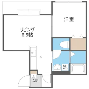 パークハイツ白石中央【2階】の間取り
