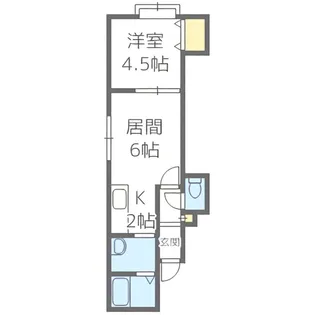 ソレイユ白石【201号室】の間取り