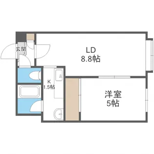 アピア豊平【3階】の間取り