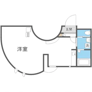 1Rの間取り画像