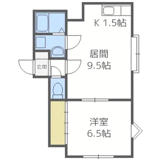 シェーンブルンロイヤル中島公園【104号室】の間取り