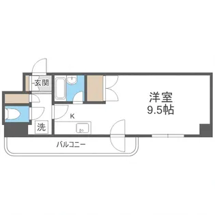プレサント南3東2【6階】の間取り