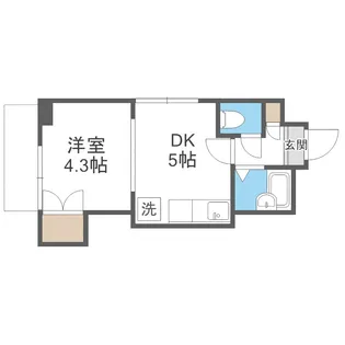 スペース南4条【7階】の間取り