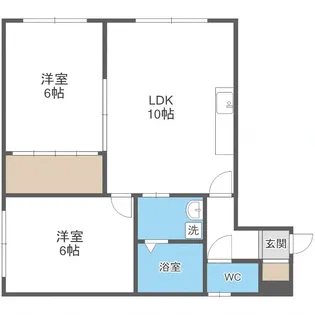 パークサイドS【103号室】の間取り