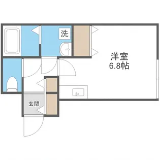 coffret(コフレ)月寒【4階】の間取り